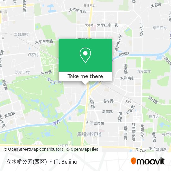 立水桥公园(西区)-南门 map