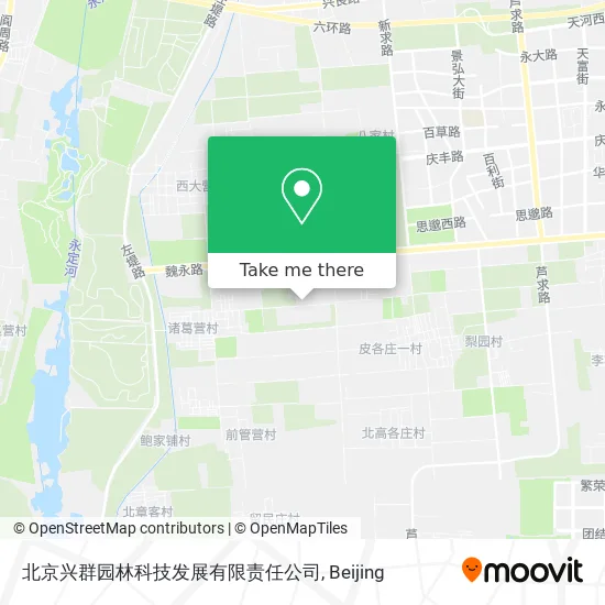北京兴群园林科技发展有限责任公司 map