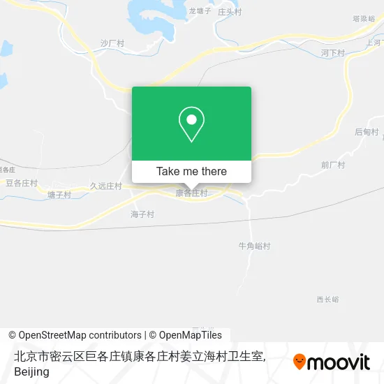 北京市密云区巨各庄镇康各庄村姜立海村卫生室 map