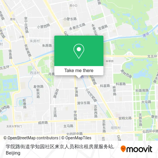 学院路街道学知园社区来京人员和出租房屋服务站 map