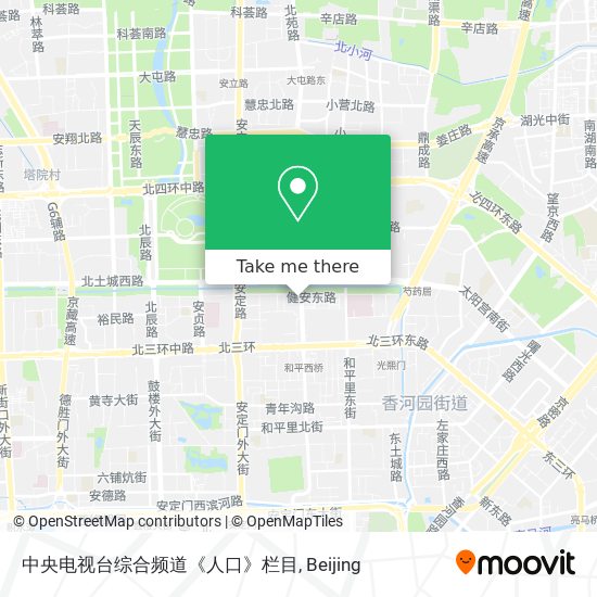 中央电视台综合频道《人口》栏目 map