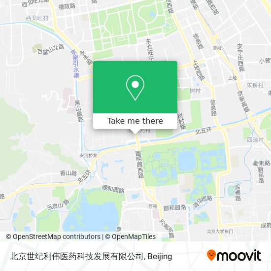 北京世纪利伟医药科技发展有限公司 map