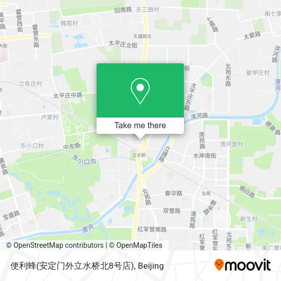 便利蜂(安定门外立水桥北8号店) map