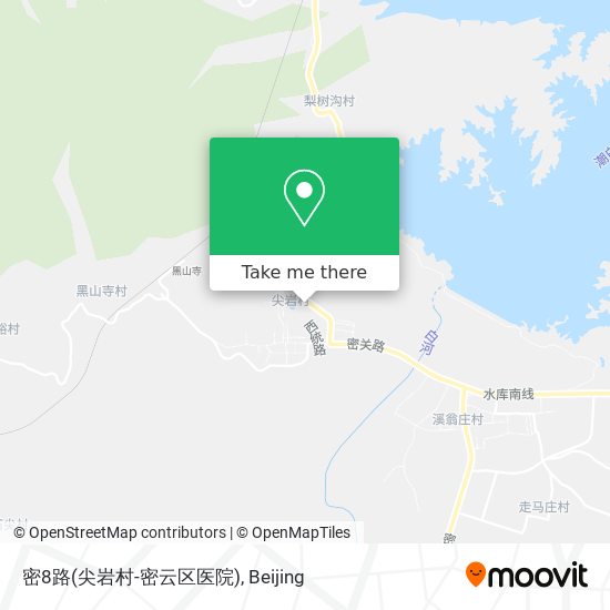 密8路(尖岩村-密云区医院) map