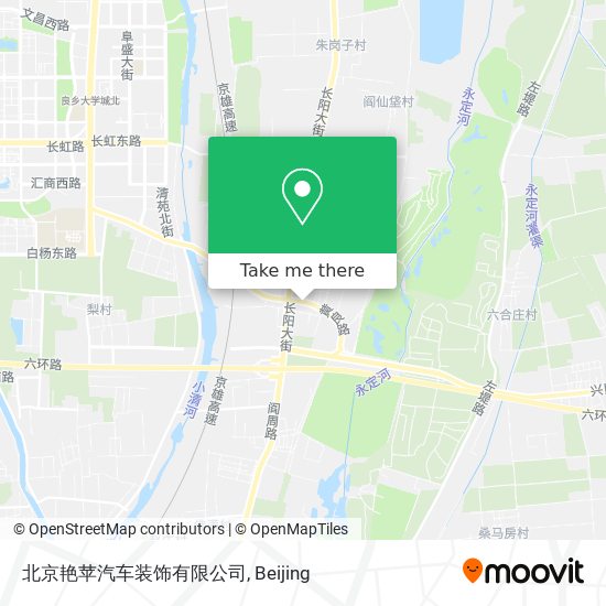 北京艳苹汽车装饰有限公司 map
