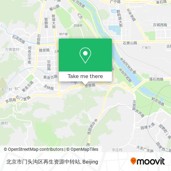 北京市门头沟区再生资源中转站 map