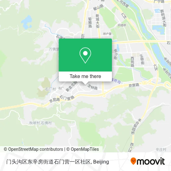 门头沟区东辛房街道石门营一区社区 map