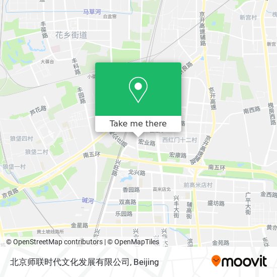 北京师联时代文化发展有限公司 map