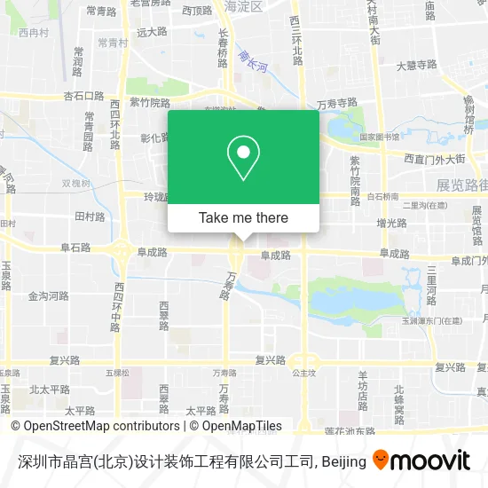 深圳市晶宫(北京)设计装饰工程有限公司工司 map