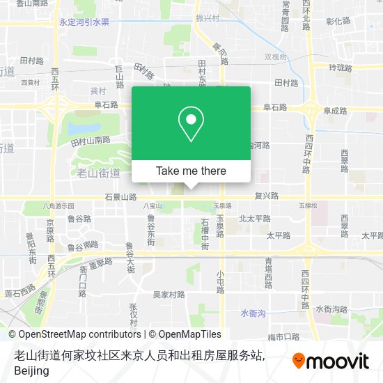 老山街道何家坟社区来京人员和出租房屋服务站 map