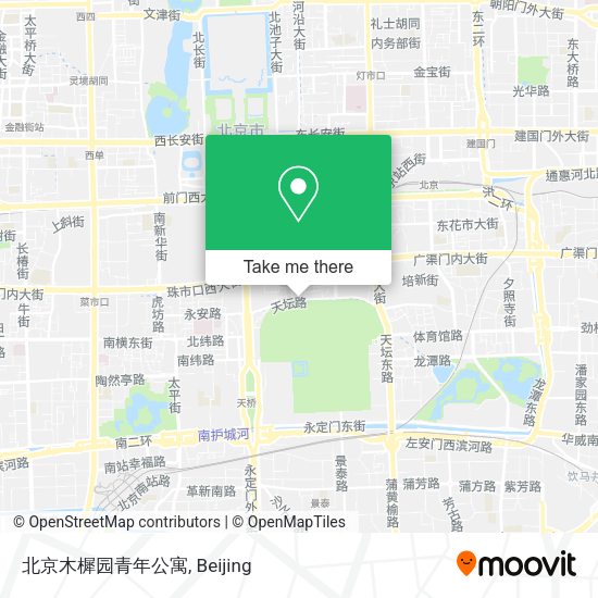 北京木樨园青年公寓 map
