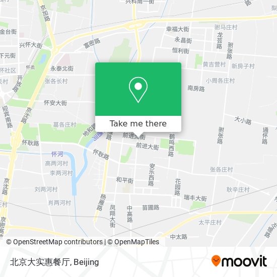 北京大实惠餐厅 map