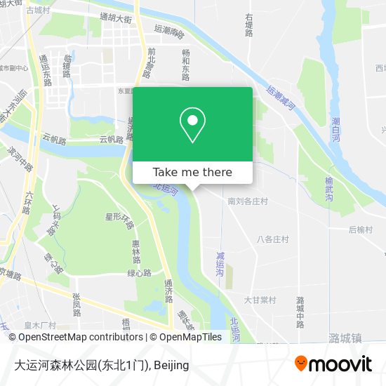 大运河森林公园(东北1门) map