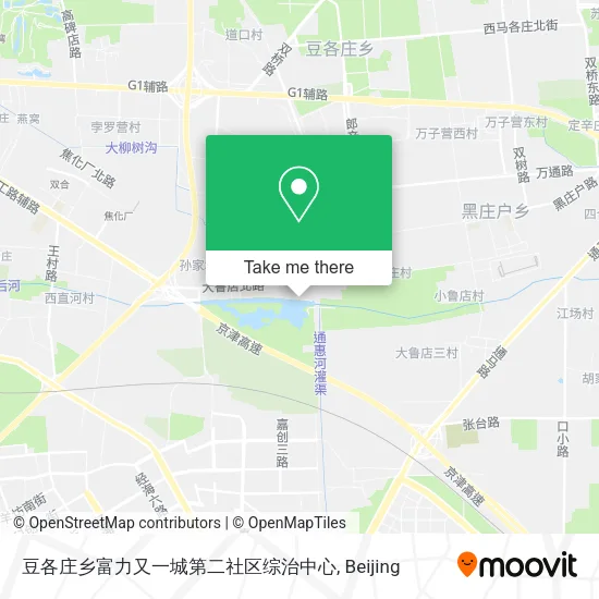 豆各庄乡富力又一城第二社区综治中心 map