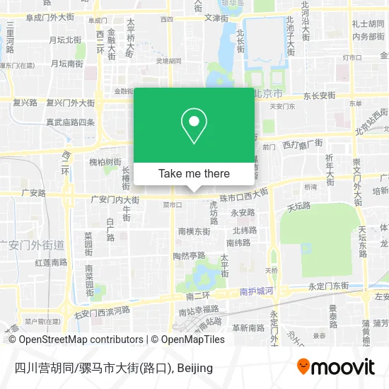 四川营胡同/骡马市大街(路口) map