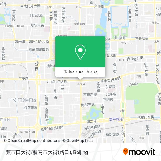 菜市口大街/骡马市大街(路口) map