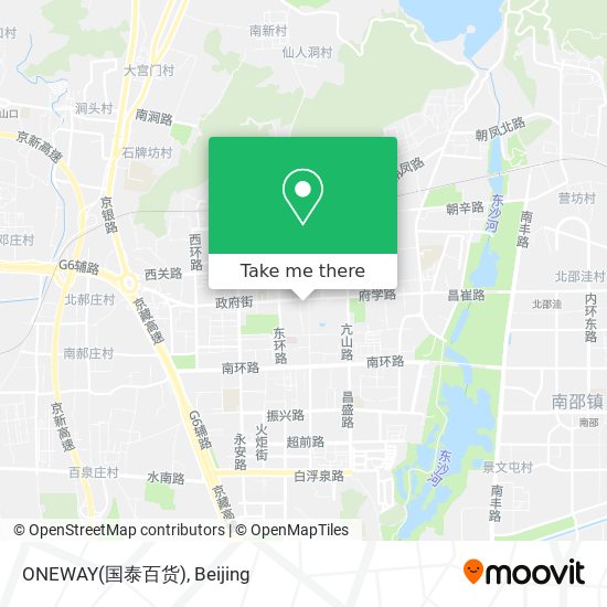 ONEWAY(国泰百货) map