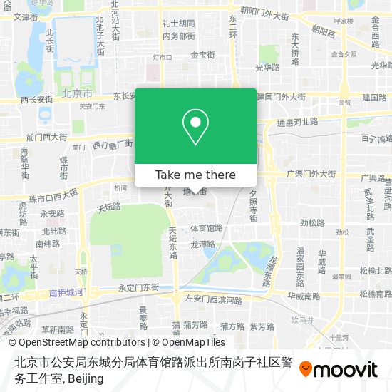 北京市公安局东城分局体育馆路派出所南岗子社区警务工作室 map