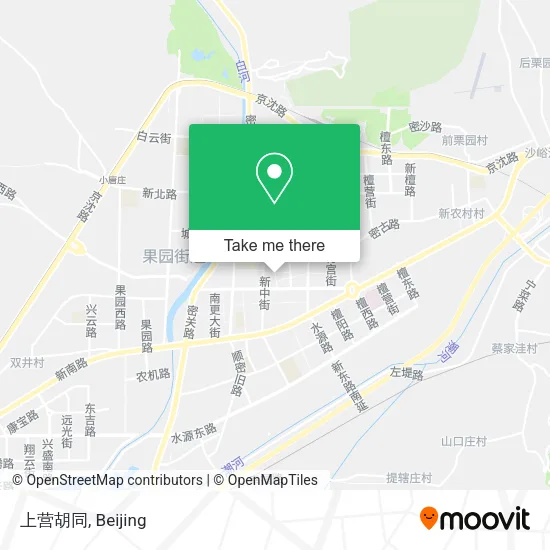 上营胡同 map