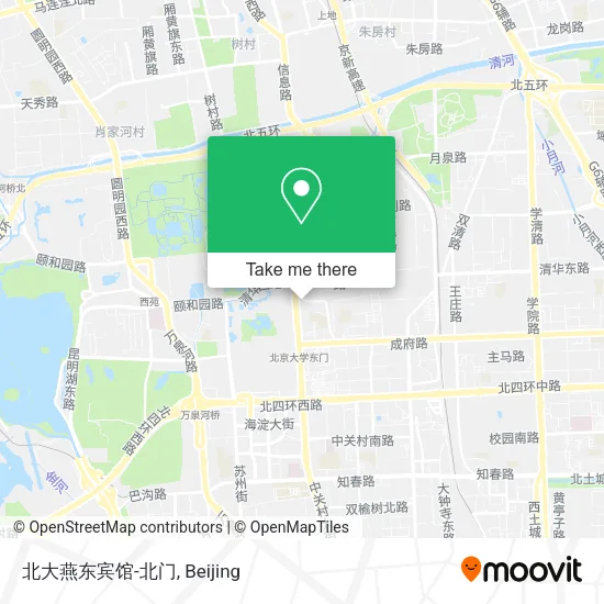 北大燕东宾馆-北门 map