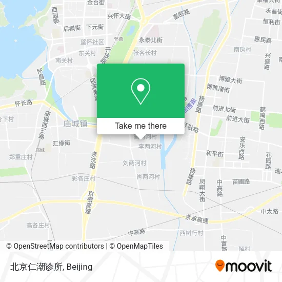 北京仁潮诊所 map