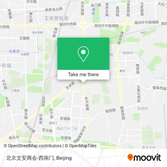 北京文安商会-西南门 map