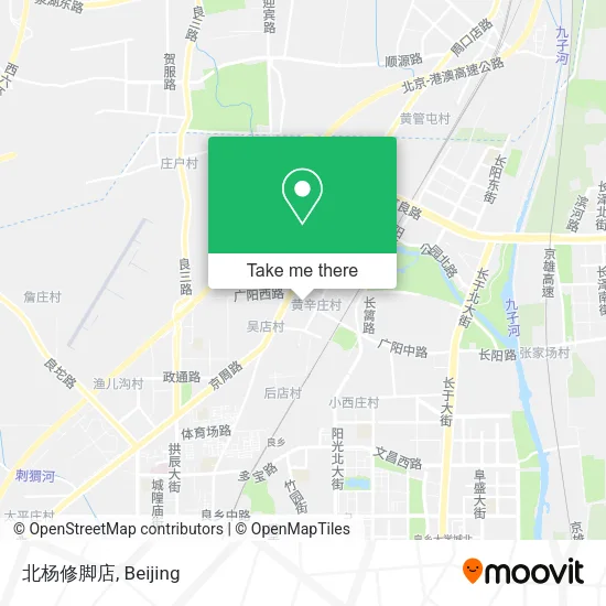 北杨修脚店 map