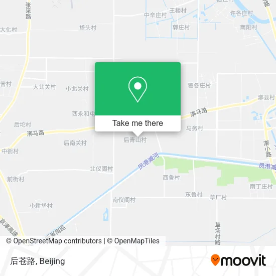 后苍路 map