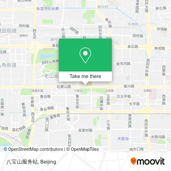 八宝山服务站 map