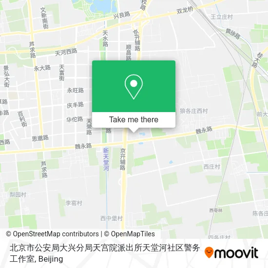 北京市公安局大兴分局天宫院派出所天堂河社区警务工作室 map