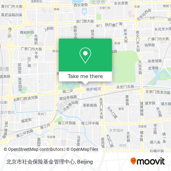 北京市社会保险基金管理中心 map