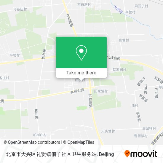 北京市大兴区礼贤镇佃子社区卫生服务站 map