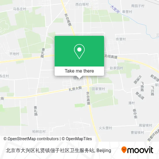 北京市大兴区礼贤镇佃子社区卫生服务站 map
