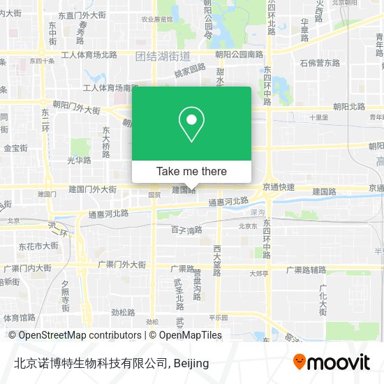 北京诺博特生物科技有限公司 map