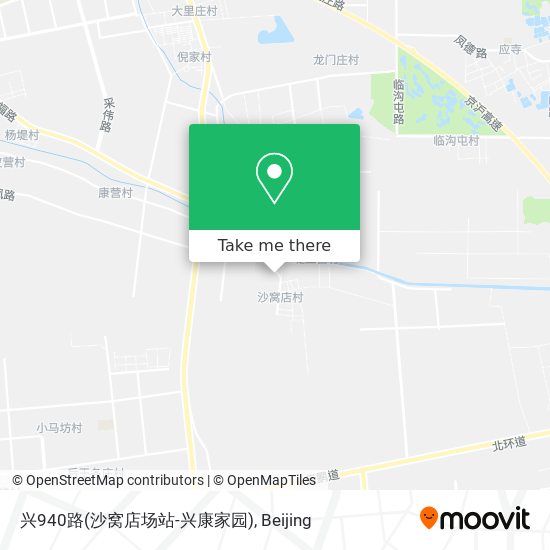 兴940路(沙窝店场站-兴康家园) map