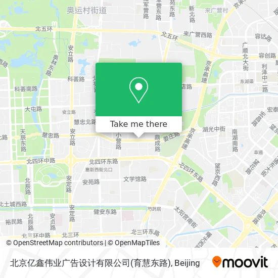 北京亿鑫伟业广告设计有限公司(育慧东路) map