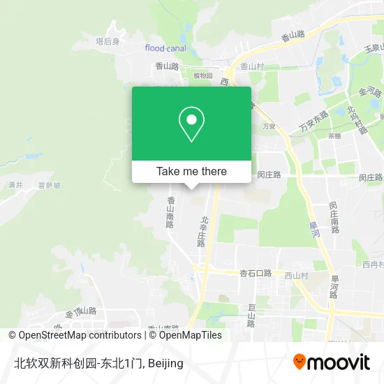 北软双新科创园-东北1门 map