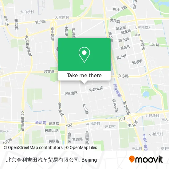 北京金利吉田汽车贸易有限公司 map