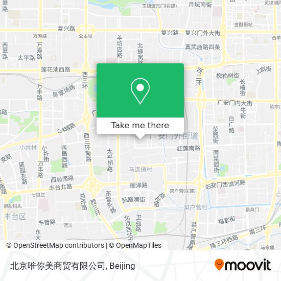 北京唯你美商贸有限公司 map
