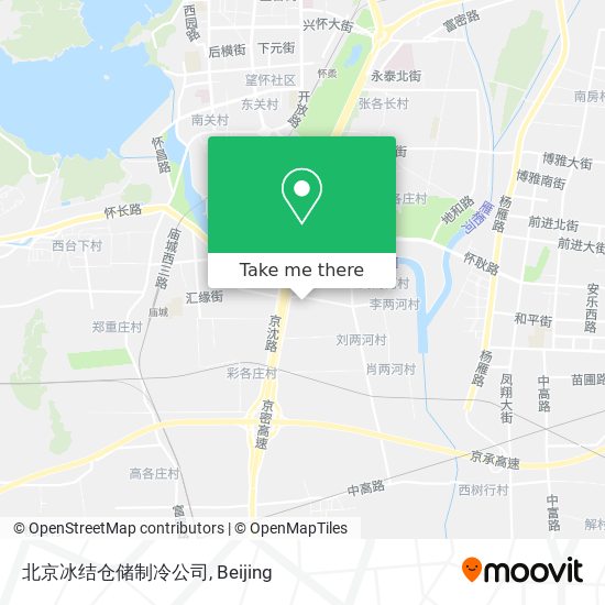 北京冰结仓储制冷公司 map