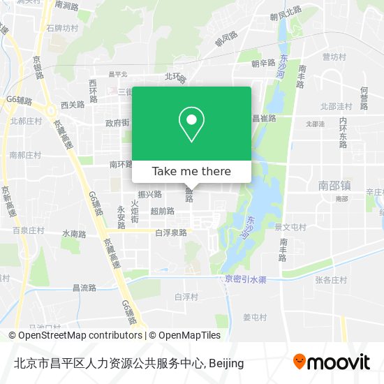 北京市昌平区人力资源公共服务中心 map