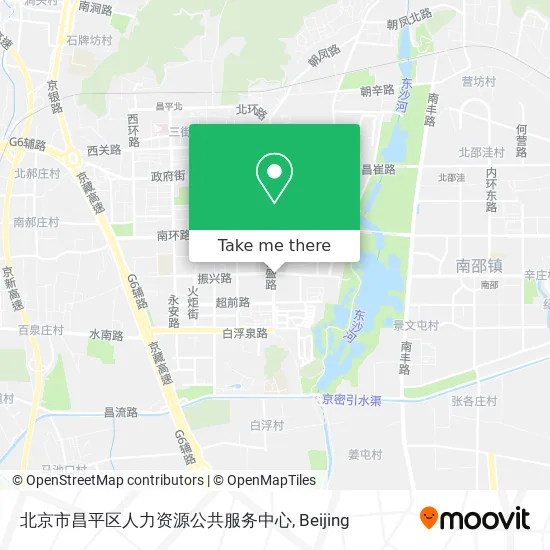 北京市昌平区人力资源公共服务中心 map