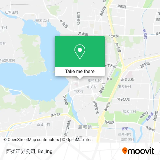 怀柔证券公司 map