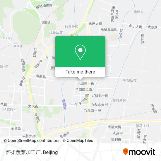 怀柔蔬菜加工厂 map