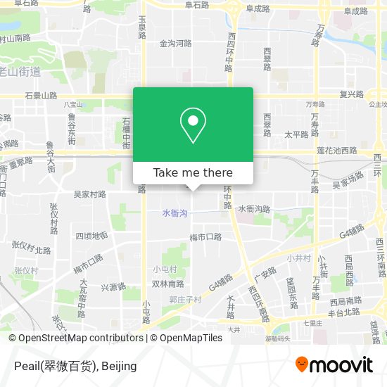Peail(翠微百货) map