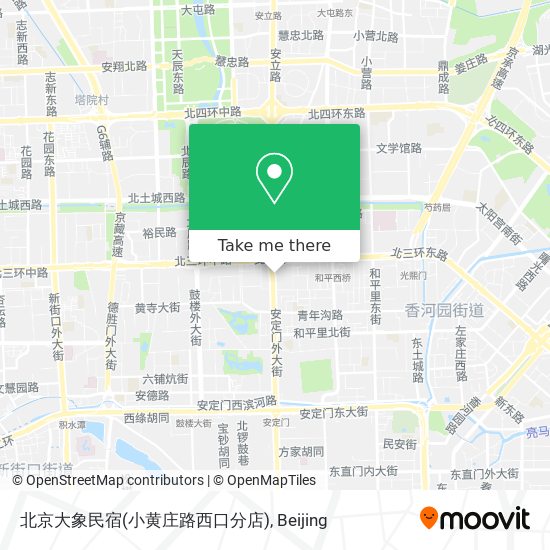北京大象民宿(小黄庄路西口分店) map
