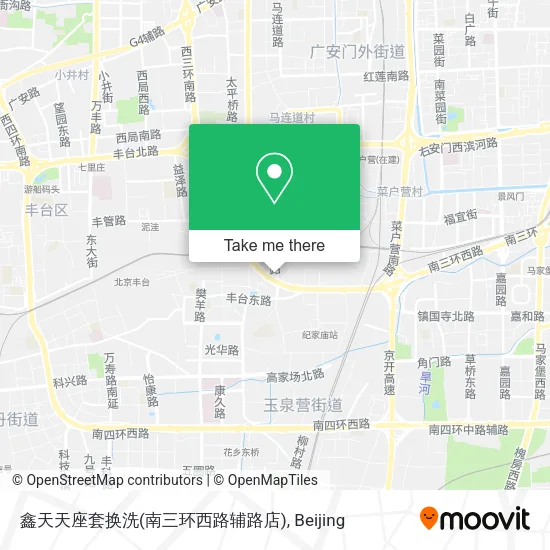 鑫天天座套换洗(南三环西路辅路店) map