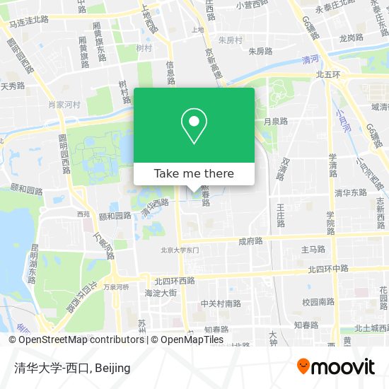 清华大学-西口 map