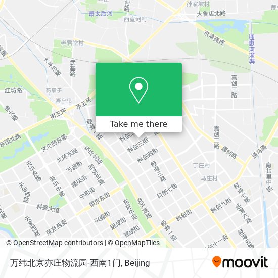 万纬北京亦庄物流园-西南1门 map