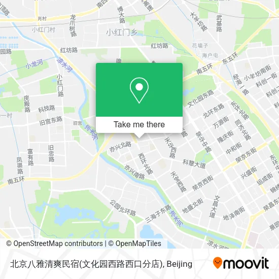 北京八雅清爽民宿(文化园西路西口分店) map